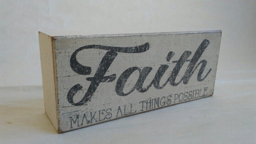 Quill to Paper White Distressed Wooden Decor With Phrase 2