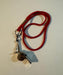 NQ Chrome Lifeguard Whistle with Neck Cord 1