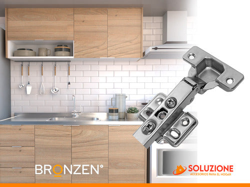 Bronzen 35mm Soft Close Hinge 0 Degree Stainless Steel X 6 Units 7