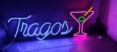 Neon LED Sign Tragos + Copa - Decorative - Luminous 2
