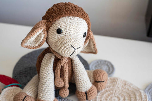 Handmade Sheep Amigurumi Crochet Toy - Cotton and Chenille Yarn! 3