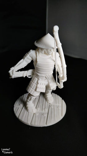 Horse3D Samurai Mod5 Archer, Ashigaru, Scale 1/16, White 3