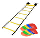 Hoy Ventas Kit Set De Entrenamiento Escalera 5.5m + 10 Conos Tortuga 0