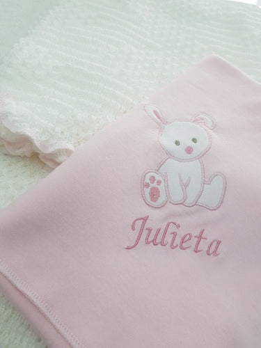 New Baby Personalized Cotton Baby Blanket 2