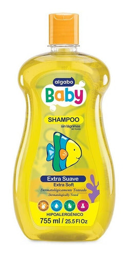Pack of 14 Extra Gentle Baby Shampoo 755ml Algabo 0