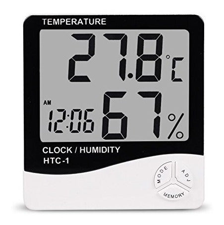 Mania Electronic Digital Thermometer. Hygrometer with Alarm Clock 1