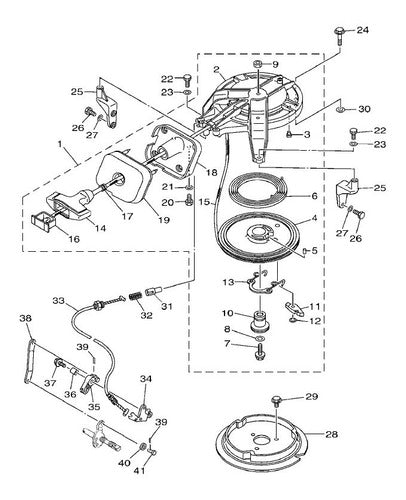 Yamaha Original Piolero Lock Spring for 8hp 2T Enduro 1