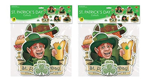 Beistle St Patrick's Day Cutouts, 28 Piece, 3.25 -14.75 , Mu 1