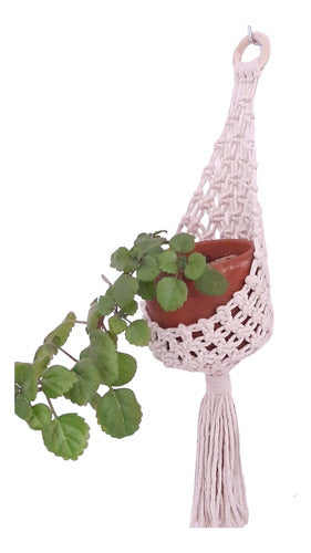 Amores Hilos Handcrafted Macrame Plant Holder 0