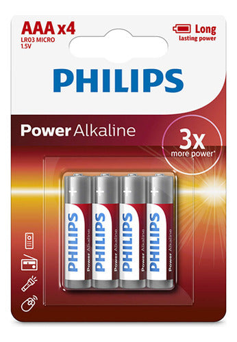 Pilas | Alcalina Aaa - Pack X4 - Philips 0