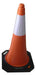 Reflective Road Safety Cone 100cm with Rigid Base in Orange 0