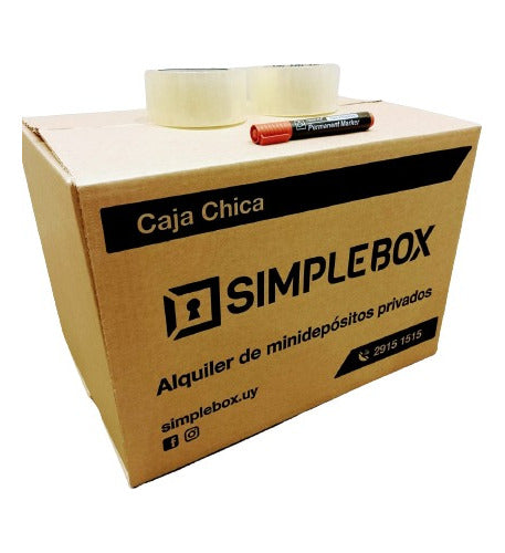 SimpleBox Moving Box Pack with Tapes and Marker 0