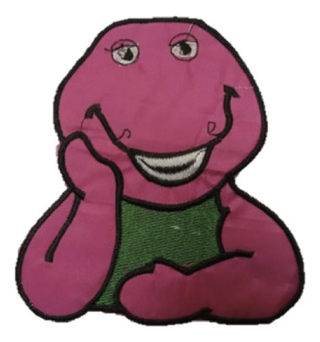 Parche Aplique Aplicacion Bordado Barney 16cm.x1 0