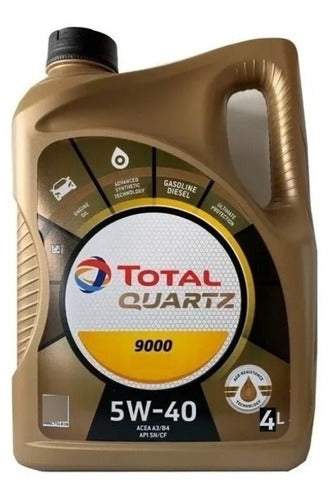Total Quartz 9000 5W40 4 Liters Citroen C3 1.4 HDI 2009 0