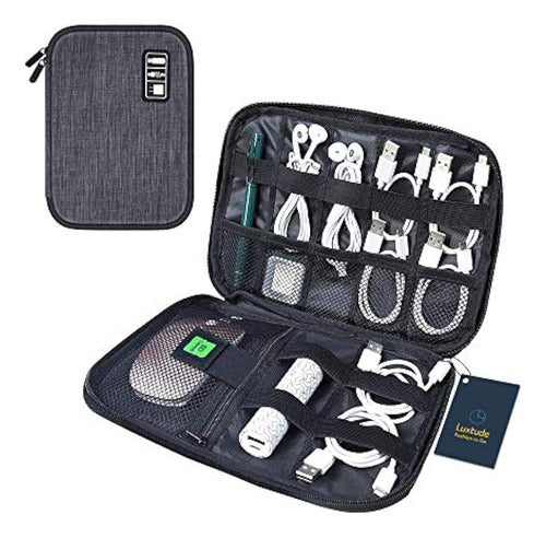 Luxtude Electronics Organizer, Compact Travel Organizer Bag, 0