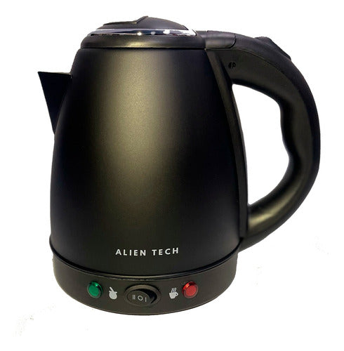 Alien Tech Electric Kettle Stainless Steel Matte Cut 1.5 Liters Black 0