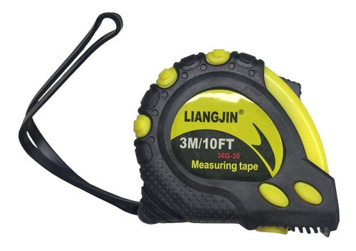 Professional Reinforced 3 Meters Measuring Tape with Belt Clip Holder 0