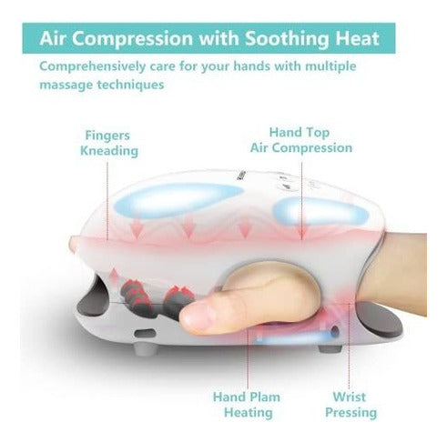 CINCOM Wireless Hand Massager with Heat for Arthritis and Carpal Tunnel 2