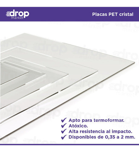 A5 Transparent Acrylic-like PET Sheet 15x21 1mm 2