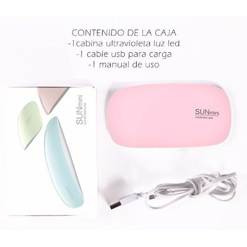 Sun Mini UV LED 6W Nail Dryer for Gel Nail Sculpting 2