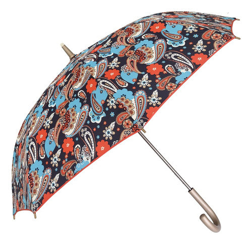 Lucaya Long Umbrella Mandalas Orange or Blue Out L4407CH 0