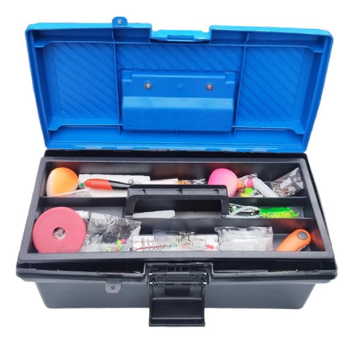 Red Fish Complete Fishing Tackle Box Set 4