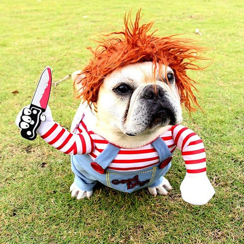 Disfraz De Chucky De Halloween Para Perro Mascota 6