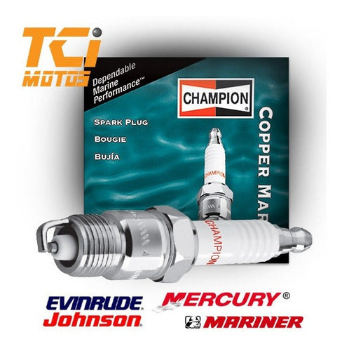 Champion QL86C Spark Plug for Suzuki 9.9 HP Outboard Motor 3