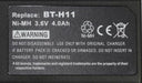 Sharp 4.0ah H11 Bt Bt-h11u Vr-151 Battery + Charger 4