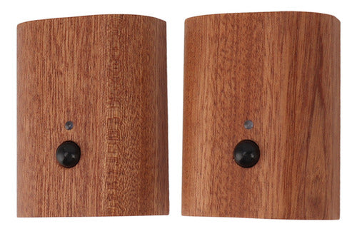 2 Unidades De Sensor De Movimento Night Wooden Usb Night 3