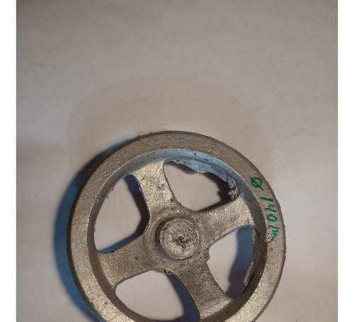Universal Cast Aluminum Pulley Wheel 14cm Diameter 5