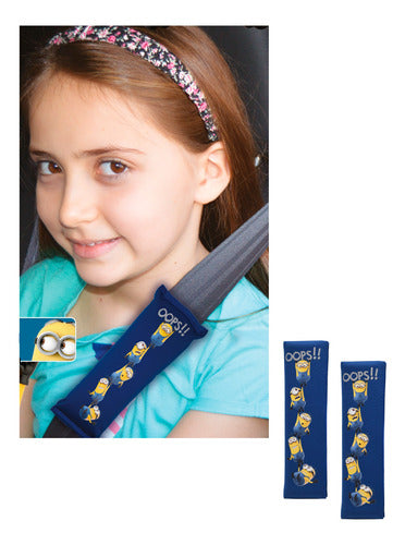 Kids Minions Auto Seat Belt Cover Set 1