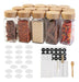 Monica 14 Glass Spice Jars with Bamboo Lids 0