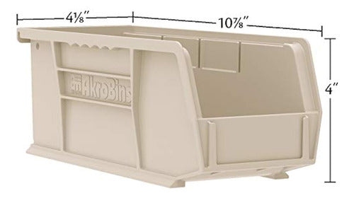 Akro-Mils 30224 11-Inch By 4-Inch By 4-Inch Plastic Stacking Hanging Bin - 12 Pack 3