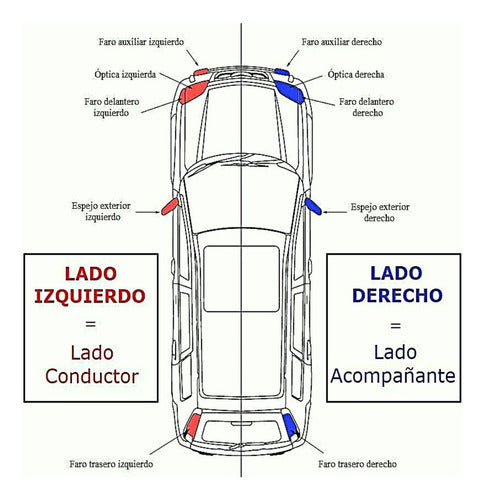 Tapa Brazo Espejo Ext Orig Izquierdo Fiat Punto 07/15 I. 1