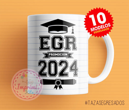 Plantillas Tazas Egresados Sublimar Graduación Sexto #17 1