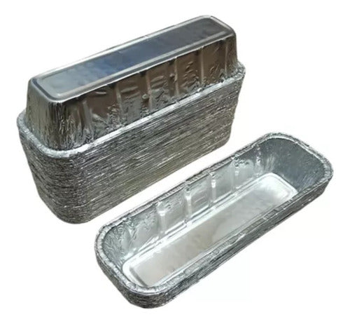 Disposable Large Aluminum Loaf Pan 10x28x6cm Pack of 10 0