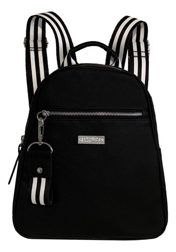 Alcurnia Eco-Leather Backpack for Women with Stripe Straps - Excellent Quality 0