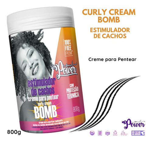 Soul Power Estimulador Rulos Crema Peinar 800g Define Termic 1