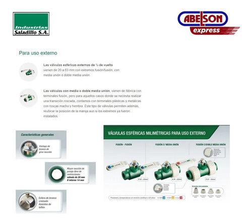 Hidro 3 Spherical Valve 63 Mm H3 Fusion Green (20263) 1