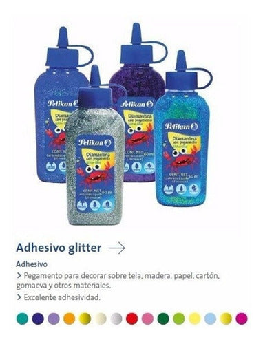 Pelikan Glitter Adhesive X 60 ML Vs Colors X 6 Units 1