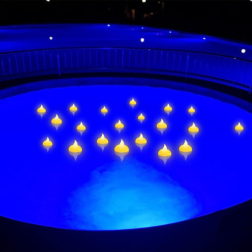 Luces De Piscina Flotante Lushvitae, Luces De Velas Flotante 2