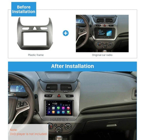 Double Din Adapter Frame for Chevrolet Cobalt - Gray Silver 1