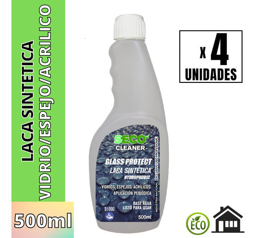 SECO CLEANER Anti Sarro 500ml Laca Spray X 4u Protección Vidrio Mampara 0