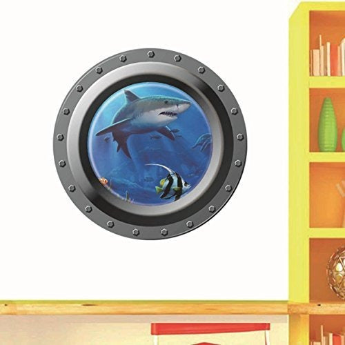 Boodecal Unsersea Series Porthole Fake Window Removable Wall 1