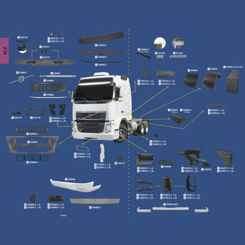 BL Parts Fender Flare Kit for Volvo FH 2004/2014 2