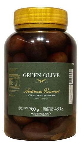 Green Olive Black Olives N° 0 X 480 Gr. (in 2 cm Oil) Pet 0