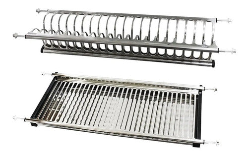 BRZ 60 Cm Stainless Steel Plate Rack for Cabinet Module 0