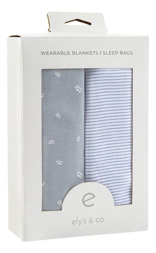 Ely's & Co. 100% Cotton Portable Sleeping Bag Blanket Pack of 2 1