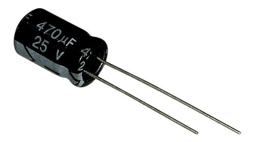 Miyako USA Capacitor 470uF 25V Electrolítico Cap-25/470uF X 10 Units 0